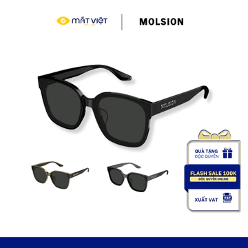 Kính Mát Nữ MOLSION MS3088 Chống UV, Kính Mát Nhựa, Kính Mát Vuông, Kính Mát Chính Hãng, Mắt Kính Mắt Việt