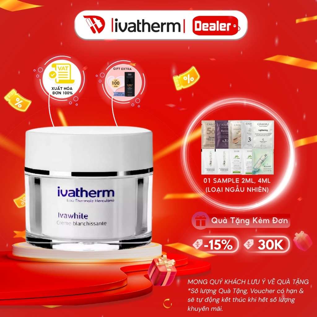 Kem dưỡng làm đều màu và sáng da Ivatherm Ivawhite Whitening Cream 50ml ...