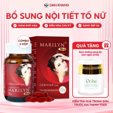 Viên uống nội tiết tố nữ Marilyn Plus giảm khô hạn tăng sinh lý do suy giảm nội tiết tố