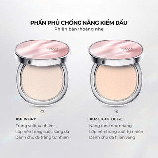 Phấn Phủ Kiềm Dầu Mỏng Mịn  PRAMY Sheer Sunscreen Pressed Powder (7g)
