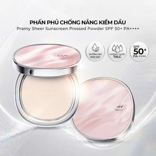 Phấn Phủ Kiềm Dầu Mỏng Mịn  PRAMY Sheer Sunscreen Pressed Powder (7g)