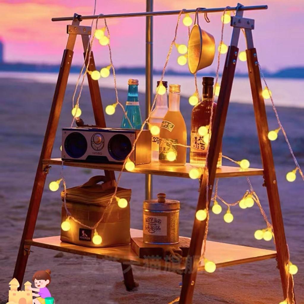 【6M，10M】Đèn LED Trang Trí Bóng Tròn Trang Trí Nhà Cửa, Noel, Lễ Tết