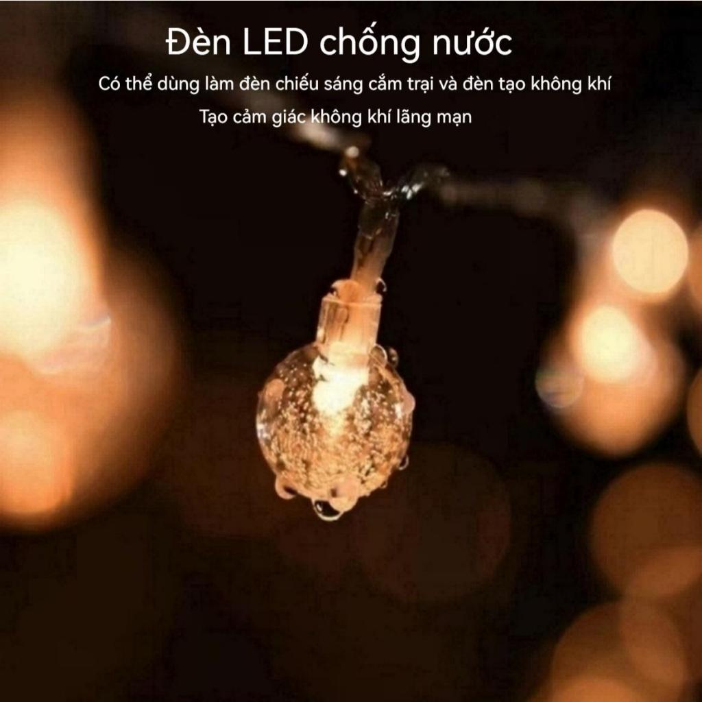 【6M，10M】Đèn LED Trang Trí Bóng Tròn Trang Trí Nhà Cửa, Noel, Lễ Tết