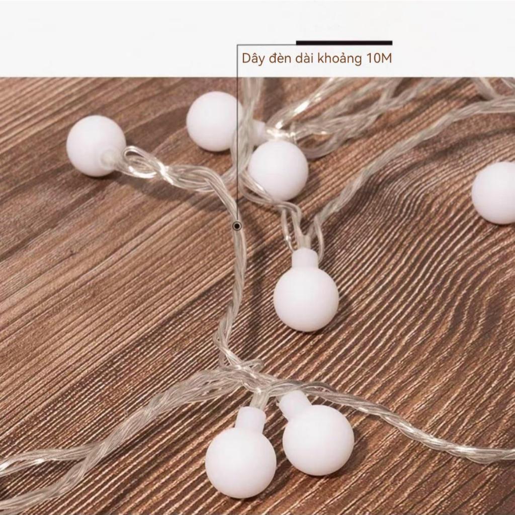 【6M，10M】Đèn LED Trang Trí Bóng Tròn Trang Trí Nhà Cửa, Noel, Lễ Tết