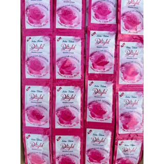 Set 5 dây Sữa tắm Delight Bông hồng, cao cấp, thiên nhiên, hương ngọt ngào, dưỡng thể dạng gói - 12 gói/dây