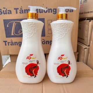 Sữa tắm Delight hương hoa hồng Vitamin E thể tích 1200ml