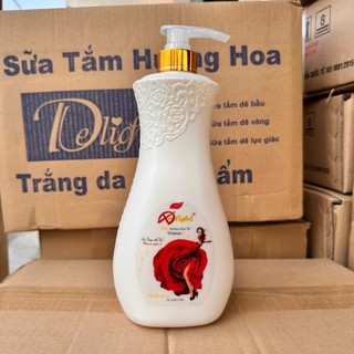 Sữa tắm Delight hương hoa hồng Vitamin E thể tích 1200ml