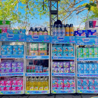 Băng vệ sinh ICOOL Tím Siêu Thấm 12 miếng 3 trong 1 BVS Mặt Lưới Mát Dịu Có Cánh Khử Mùi Kháng Khuẩn