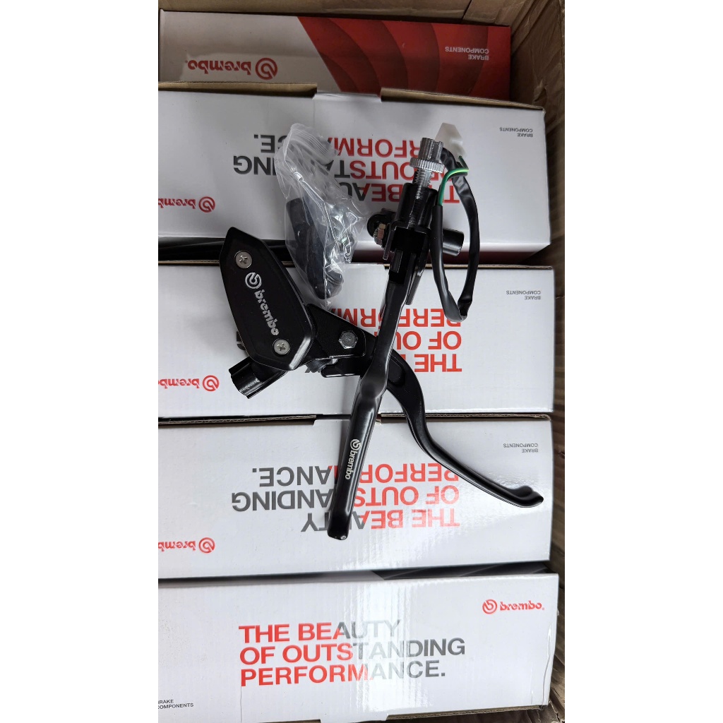 Tay phanh tay côn bình dầu liền Brembo nhôm CNC (mong ACE ủng hộp shop)