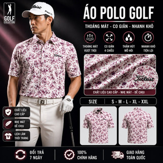 Áo Polo Golf Nam Cao Cấp Thoáng Mát Co Giãn 4 Chiều – Áo Golf Nam Form Chuẩn Từ XS–XXL, Nhanh Khô, Chống Nhăn