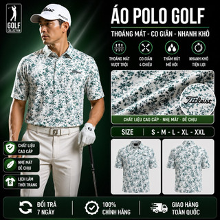 Áo Polo Golf Nam Cao Cấp Thoáng Mát Co Giãn 4 Chiều – Áo Golf Nam Form Chuẩn Từ XS–XXL, Nhanh Khô, Chống Nhăn