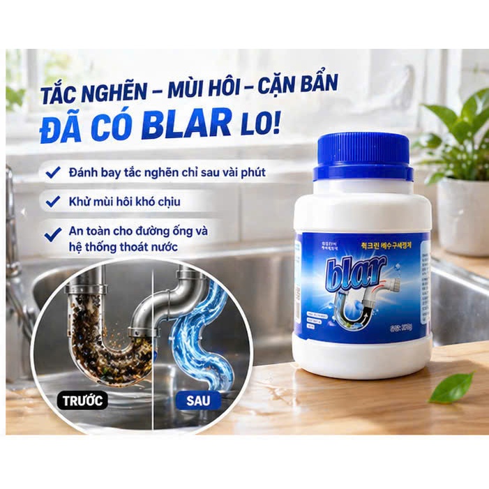 THÔNG CỐNG HỮU CƠ BLAR 260Gr-SẠCH BONG SÁNG BÓNG