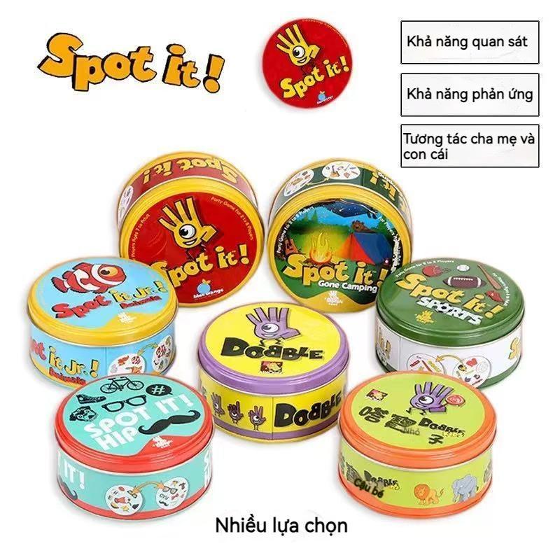 Spot It Dobble Find It Game Gia Đình Tập Hợp Lễ Hội Sinh Nhật Đảng Đồ Chơi Trẻ Em Bảng Trò Chơi Bộ Bài Thẻ Bài