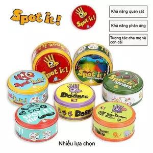 Spot It Dobble Find It Game Gia Đình Tập Hợp Lễ Hội Sinh Nhật Đảng Đồ Chơi Trẻ Em Bảng Trò Chơi Bộ Bài Thẻ Bài