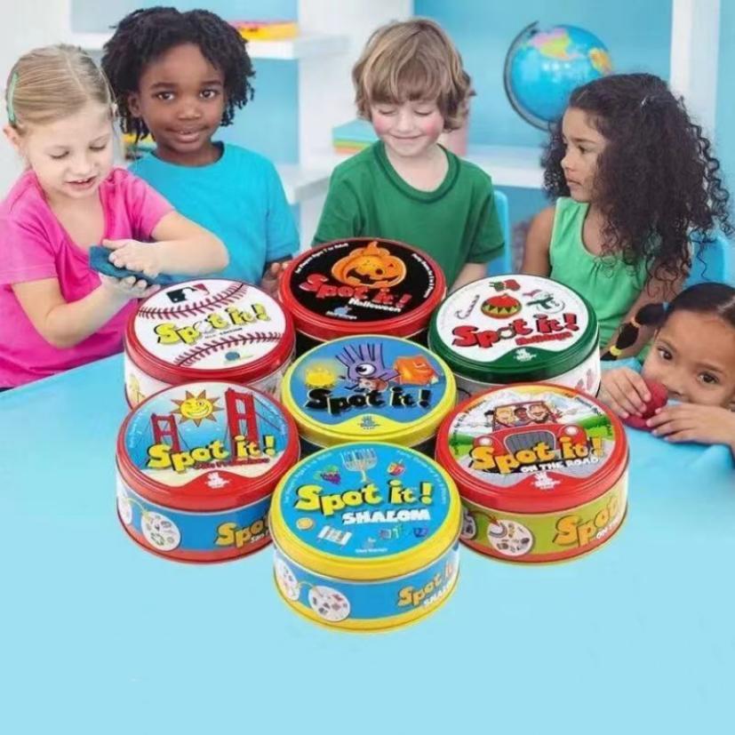 Spot It Dobble Find It Game Gia Đình Tập Hợp Lễ Hội Sinh Nhật Đảng Đồ Chơi Trẻ Em Bảng Trò Chơi Bộ Bài Thẻ Bài