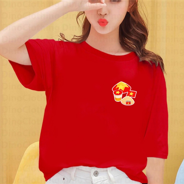 (9kg-110kg) Áo thun đỏ Unisex in hình CỜ ĐỎ SAO VÀNG VIỆT NAM cho BÉ TRAI, BÉ GÁI, NAM NỮ, CẶP ĐÔI - Uni Tee I U112
