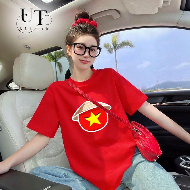 (9kg-110kg) Áo thun đỏ Unisex in hình CỜ ĐỎ SAO VÀNG VIỆT NAM cho BÉ TRAI, BÉ GÁI, NAM NỮ, CẶP ĐÔI - Uni Tee I U112