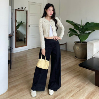 NAVIE - Quần tây kaki ống suông CLARE thời trang nữ