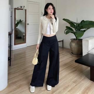 NAVIE - Quần tây kaki ống suông CLARE thời trang nữ