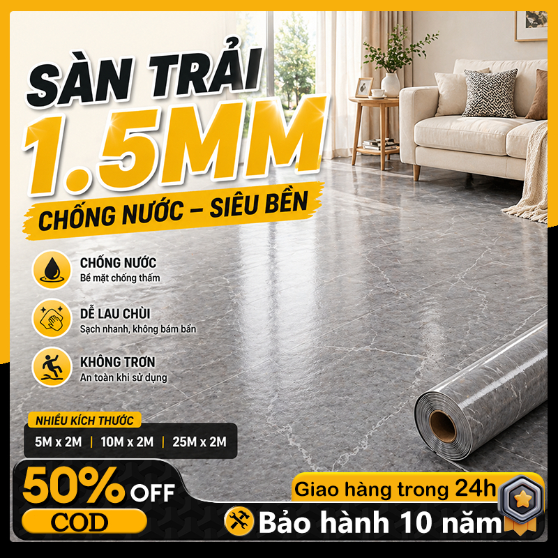 Thảm lót sàn simili nhựa giả gỗ rẻ chống trơn trượt giá rẻ dày 1-2mm cảm giác gỗ thật
