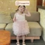 Váy bé gái hồng pastel tầng voan xinh xắn – dáng công chúa (8–25kg) Tranggie JC05