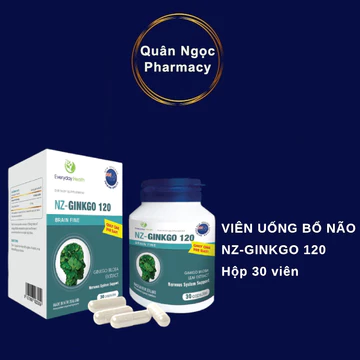 [CHÍNH HÃNG] Viên Uống Bổ Não NZ - Ginkgo 120 Everyday health hoạt huyết dưỡng não tăng tuần hoàn não (Hộp 30 Viên)