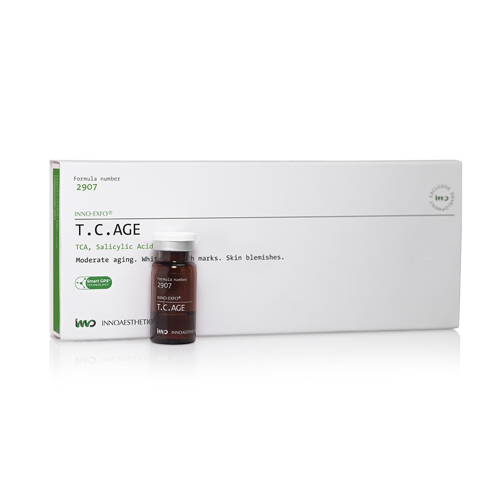 Tinh chất peel da INNOAESTHETICS T.C.AGE cho da sẹ.o, trẻ hóa da 5ml 1 lọ ( Tặng kèm cọ quét hoặc k.i.m)