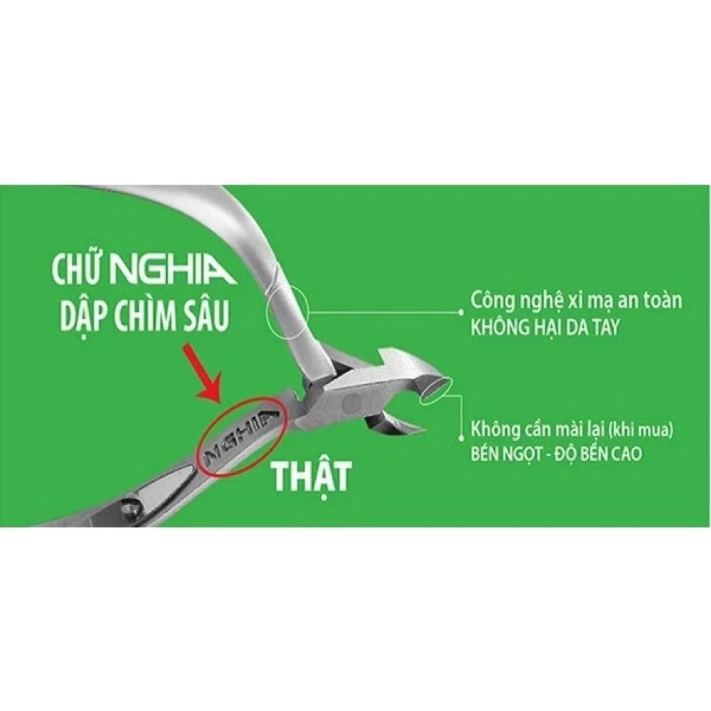Kềm Cắt Da/Móng Nghĩa D555, Chuẩn ISO Dụng Cụ Nail Mi Chuyên nghiệp