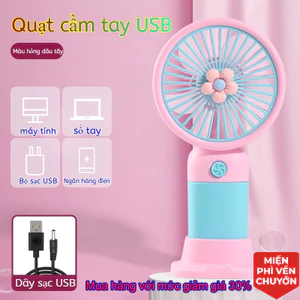 Quạt cầm tay USB mini, quạt sạc pin, nhỏ gọn tiện lợi, làm mát mùa hè，Miễn phí vận chuyển, giao hàng nhanh