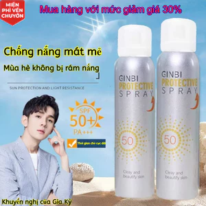 Kem chống nắng body dạng xịt SPF50, chống nước, chống mồ hôi, dùng cho mặt và cơ thể