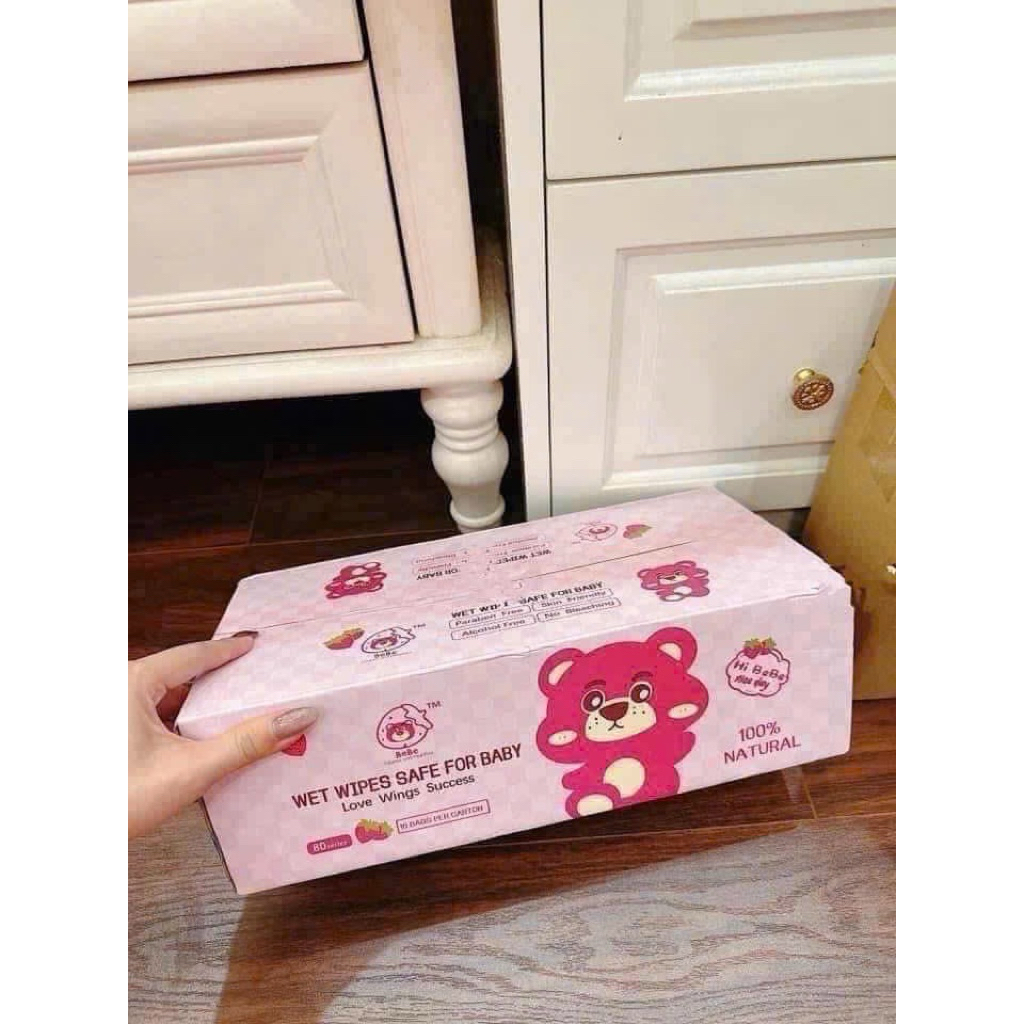 Khăn Ướt Hi Baby Chính Hãng Giấy Ướt Lau Đa Năng Mềm Mịn An Toàn Cho Bé Không Cồn Không Paraben