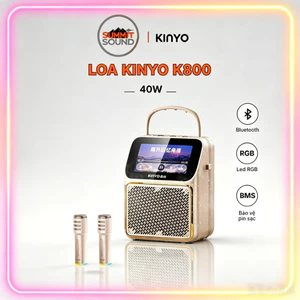 Loa bluetooth Kinyo K800 màn hình LED, âm cao treble trong suốt ,tích hợp màn hình - Hàng chính hãng