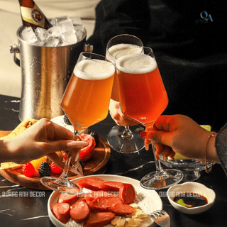 Tổng Hợp Ly Thủy Tinh Uống B.ia, Cocktail Cao Cấp|Ly Vang, Whisky Phong Cách Bắc Âu - Sang Trọng - Hiện Đại