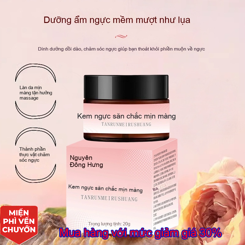 Kem massage làm săn chắc và nâng ngực giúp cải thiện tình trạng ngực chảy xệ và đầy đặn