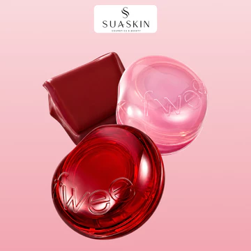 Son Và Má Hồng Fwee Glowy Jelly Pot 19 Màu Hiệu Ứng Căng Mọng Đa Năng Dưỡng Ẩm Môi Hàn Quốc -SuaSkin
