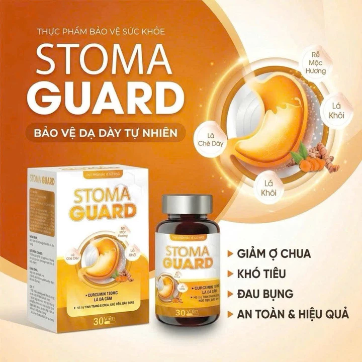 Viên Uống Dạ Dày Stoma Guard – Hỗ Trợ Giảm Đau, Trào Ngược, Viêm Loét – Hộp 30 viên