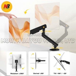 Arm Màn Hình Máy Tính Gắn Bàn NB A5 17''-32'' inch, Giá Treo Màn Hình LCD Cột Đứng Nâng Hạ Dễ Dàng