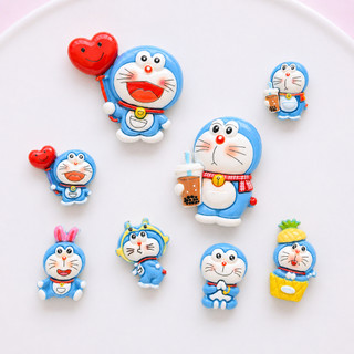 Set Charm Doraemon Cute Đa Biểu Cảm – Trà Sữa & Love Resin Cao Cấp Gắn Dép Crocs, Decor Siêu Xinh 2026