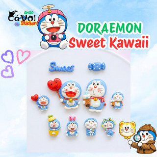 Set Charm Doraemon Sweet Kawaii – Trà Sữa, Kẹo Ngọt & Love Cute Resin Cao Cấp Gắn Dép Crocs Decor 2026