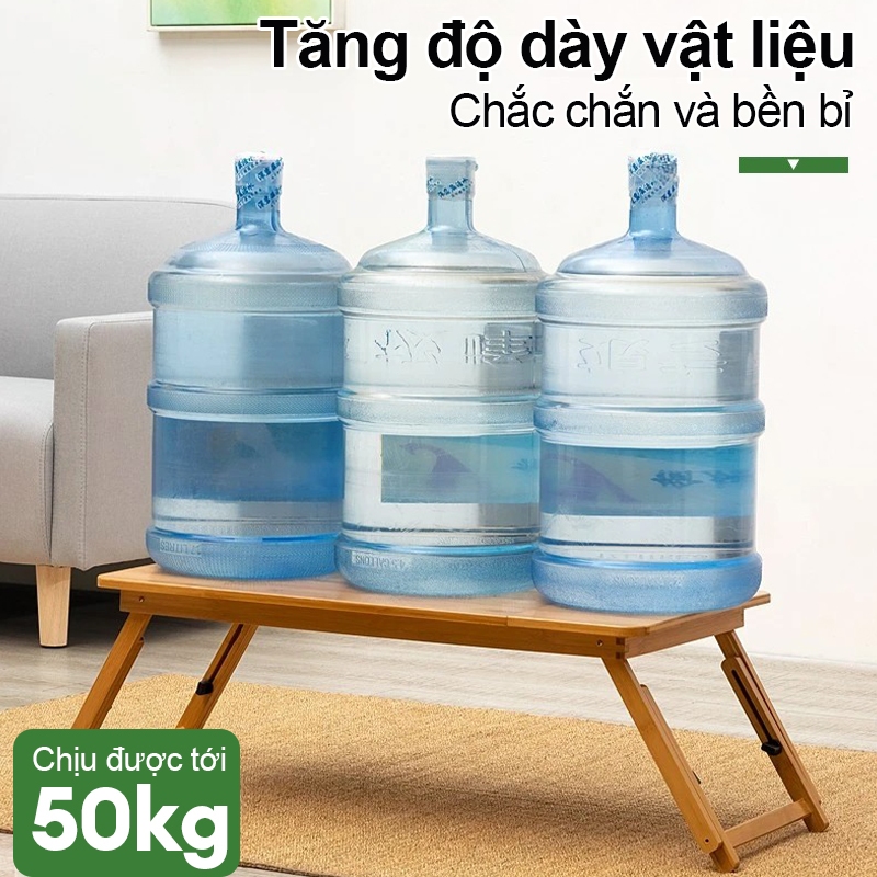 Bàn Học Đa Năng Gấp Gọn Bằng Tre 55cm Cao Cấp Tre Tự Nhiên Bàn Ăn Sáng Trên Giường Siêu Nhỏ Gọn | BigBuy360 - bigbuy360.vn