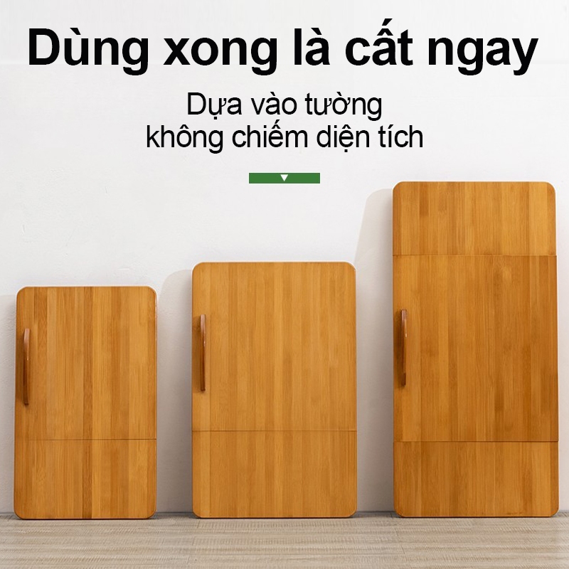 Bàn Học Đa Năng Gấp Gọn Bằng Tre 55cm Cao Cấp Tre Tự Nhiên Bàn Ăn Sáng Trên Giường Siêu Nhỏ Gọn | BigBuy360 - bigbuy360.vn