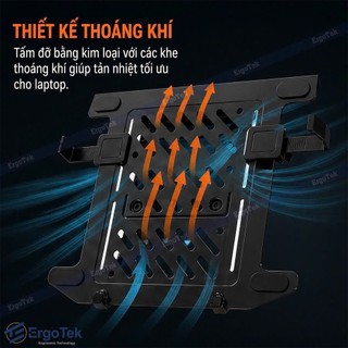 Giá Đỡ Kẹp LapTop, Macbook, Máy Tính Bảng, Ipad ErgoTek EP12 11''-17''inch - Tương Thích Với Các Loại Tay Treo