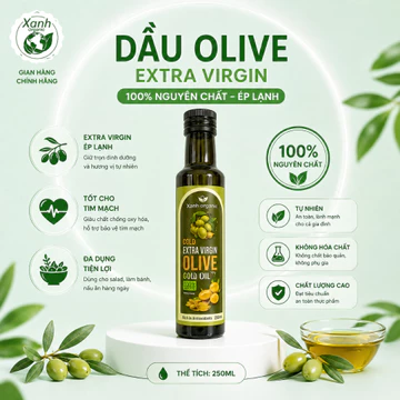 Dầu Extra Virgin Olive Ép Lạnh Hữu Cơ AZTEC ORGANICS Dầu Oliu 250ml