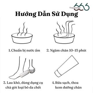Cây Chà Gót Chân Inox 304 Cao Cấp Tháo Lưỡi – Dụng Cụ Tẩy Da Chết, Chai Gót Chân, Dễ Vệ Sinh Chuẩn Spa THEGIOINAIL666