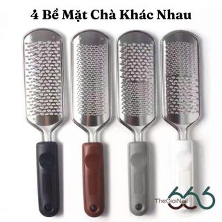 Cây Chà Gót Chân Inox 304 Cao Cấp Tháo Lưỡi – Dụng Cụ Tẩy Da Chết, Chai Gót Chân, Dễ Vệ Sinh Chuẩn Spa THEGIOINAIL666