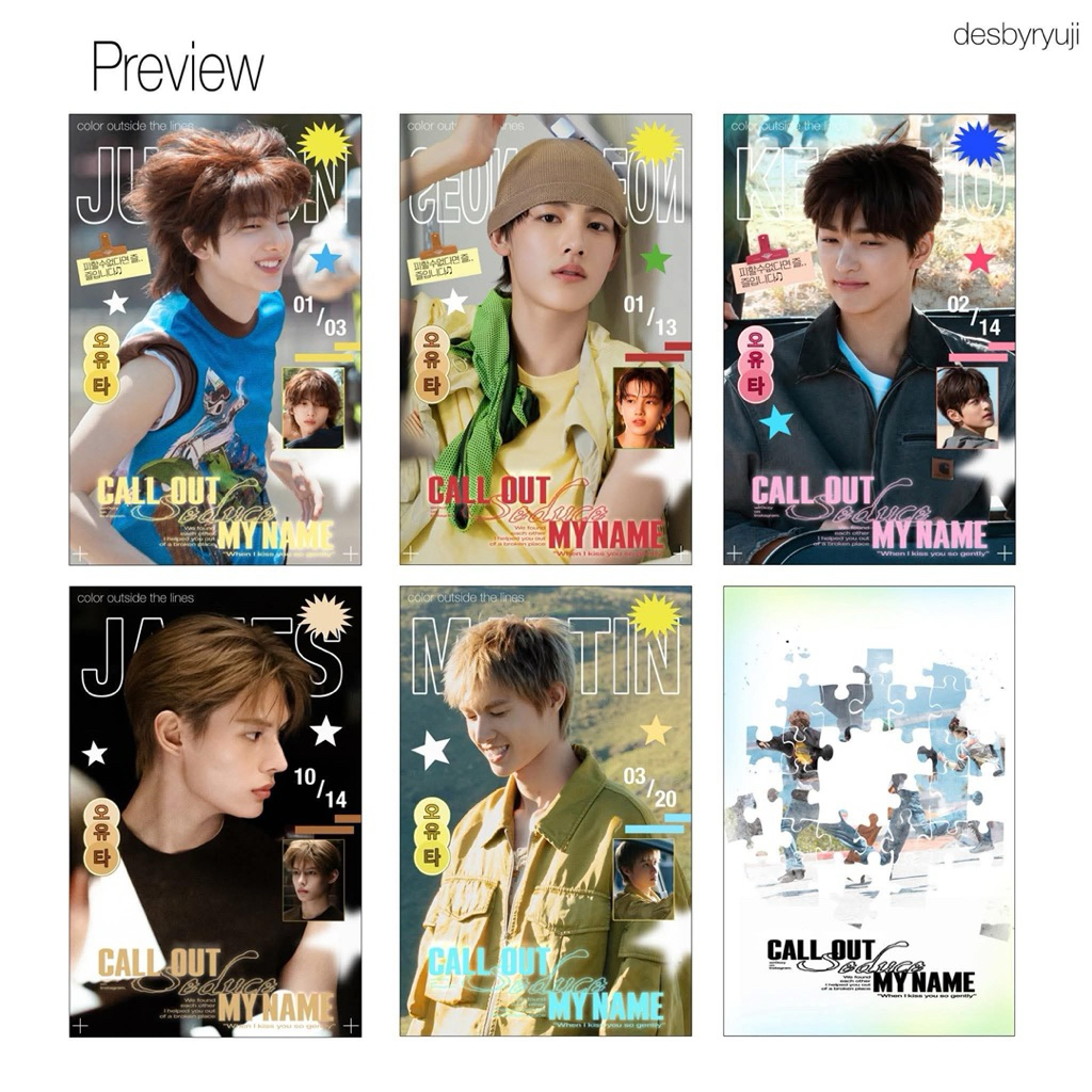 [Sẵn] Set 50 card des "Call Out My Name" Cortis