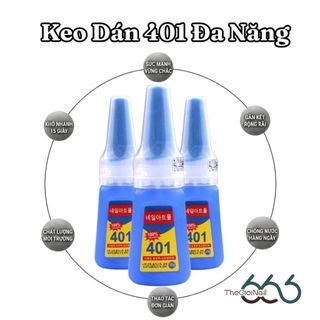 Keo Dán Móng Siêu Lực 401 Chính Hãng 20g – Keo Dán Nhanh Đa Năng, Khô Trong 15–30 Giây Độ Bám Cực Chắc THEGIOINAIL666