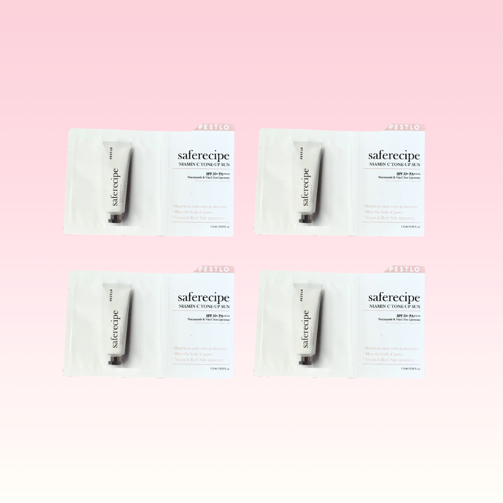 [GIFT] Mẫu dùng thử PESTLO Saferecipe Niamin C Tone Up Sun 1.2ml x 4