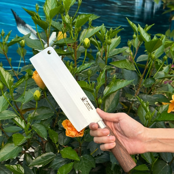 [MUA 3 TẶNG 1] Bộ Dao Nhà Bếp Thép Trắng Nhật 420HC Kháng Rỉ, Cán Gỗ Mun Chốt Đinh Chắc Chắn BH 24 Tháng