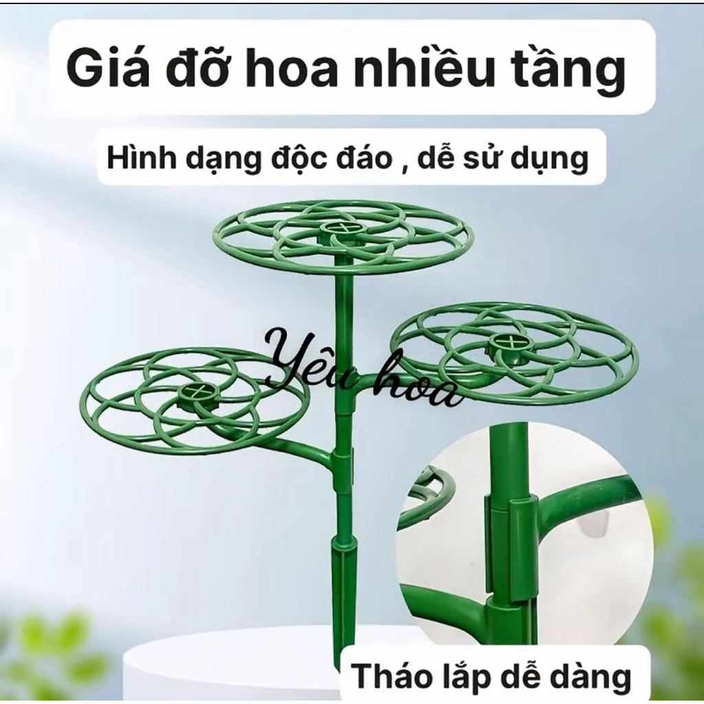 Giá đỡ hoa hình tháp nhiều tầng mới nhất